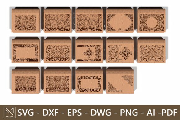 Download Cut Wooden Box Bundle - 14 Unique Designs - Design Collection