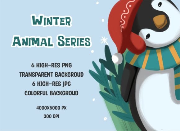 Download Set of Cute Winter Animal - Premium Bundle