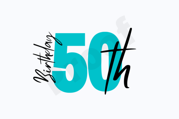 Download 50th Birthday Logo, 50th Party Invite - Premium Bundle